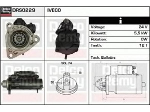 DELCO REMY DRS0229 starteris 
 Elektros įranga -> Starterio sistema -> Starteris
2995372, 2995373, 42498715, 504042667