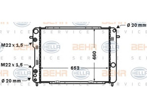 HELLA 8MK 376 771-261 radiatorius, variklio aušinimas
52 46 3051, 52 46 3053, 52 46 3054