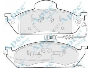 APEC braking PAD1102 stabdžių trinkelių rinkinys, diskinis stabdys 
 Techninės priežiūros dalys -> Papildomas remontas
1634200020, 1634200320, 4163420032