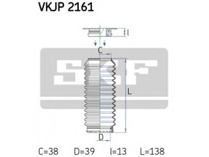 SKF VKJP 2161 gofruotoji membrana, vairavimas 
 Vairavimas -> Gofruotoji membrana/sandarinimai
406646, 406646