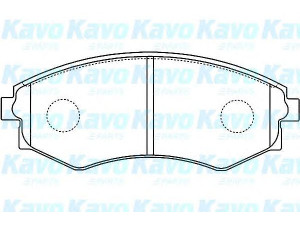 KAVO PARTS BP-6590 stabdžių trinkelių rinkinys, diskinis stabdys