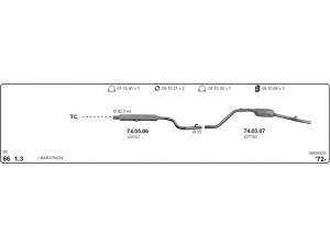 IMASAF 586000035 išmetimo sistema 
 Išmetimo sistema -> Išmetimo sistema, visa