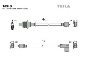 TESLA T494B uždegimo laido komplektas 
 Kibirkšties / kaitinamasis uždegimas -> Uždegimo laidai/jungtys
5967.C3, 5967.K7