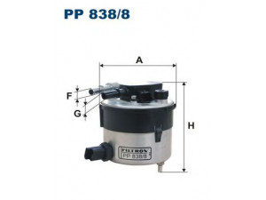 FILTRON PP838/8 kuro filtras 
 Techninės priežiūros dalys -> Papildomas remontas
1386037, 5M5Q 9155AA, Y603-13-480-9A
