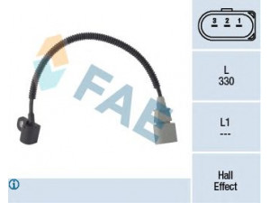 FAE 79341 jutiklis, skirstomojo veleno padėtis 
 Variklis -> Variklio elektra
MN-980233, 03G 957 147 A, 03G 957 147 C
