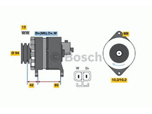 BOSCH 6 033 GB4 020 kintamosios srovės generatorius
23100 F3810