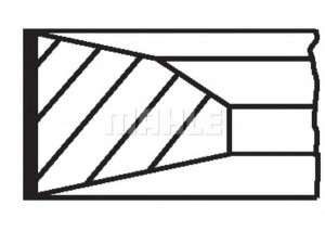 MAHLE ORIGINAL 039 06 N1 stūmoklio žiedų komplektas 
 Variklis -> Cilindrai/stūmokliai
0640J8