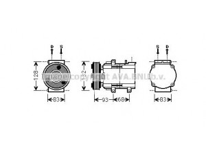 AVA QUALITY COOLING FDK435 kompresorius, oro kondicionierius 
 Oro kondicionavimas -> Kompresorius/dalys
1356724, 4767921, 4S4119D629AA