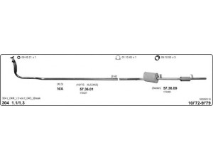 IMASAF 563000119 išmetimo sistema 
 Išmetimo sistema -> Išmetimo sistema, visa