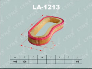 LYNXauto LA-1213 oro filtras 
 Filtrai -> Oro filtras
5025058, 001 094 17 04, 001 094 17 84