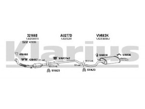 KLARIUS 790348U išmetimo sistema 
 Išmetimo sistema -> Išmetimo sistema, visa