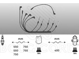 BOUGICORD 4180 uždegimo laido komplektas 
 Kibirkšties / kaitinamasis uždegimas -> Uždegimo laidai/jungtys
437998031B, 437998031B, 437998031B