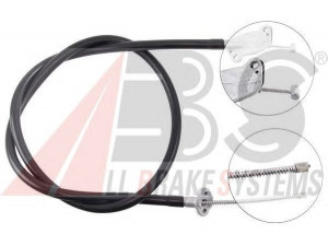 A.B.S. K13488 trosas, stovėjimo stabdys 
 Stabdžių sistema -> Valdymo svirtys/trosai
46420-87713-000