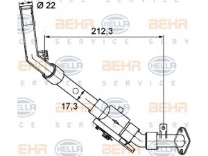 HELLA 9XL 351 328-031 valdymo vožtuvas, aušinimo skystis
81 61980 0043