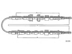 CABOR 10.535 trosas, stovėjimo stabdys
6161953, 6168201