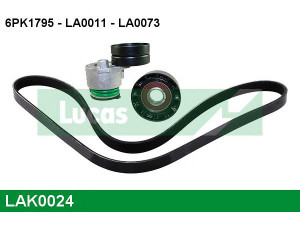 LUCAS ENGINE DRIVE LAK0024 V formos rumbuotas diržas, komplektas 
 Techninės priežiūros dalys -> Techninės priežiūros intervalai