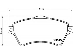 HELLA 8DB 355 009-761 stabdžių trinkelių rinkinys, diskinis stabdys 
 Techninės priežiūros dalys -> Papildomas remontas
LR021899, SFP000010, SFP000020