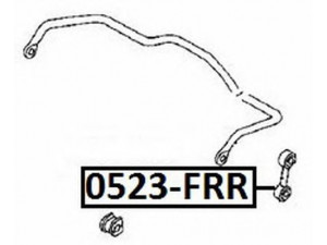ASVA 0523-FRR šarnyro stabilizatorius 
 Ašies montavimas/vairavimo mechanizmas/ratai -> Stabilizatorius/fiksatoriai -> Savaime išsilyginanti atrama
S10H-28-170