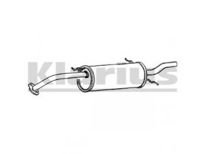 KLARIUS 240515 galinis duslintuvas 
 Išmetimo sistema -> Duslintuvas
FP0940100, MFP0940100A