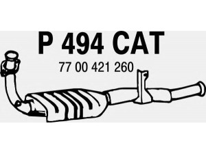 FENNO P494CAT katalizatoriaus keitiklis 
 Išmetimo sistema -> Katalizatoriaus keitiklis
BM90098H, 7700421260, 7700425055