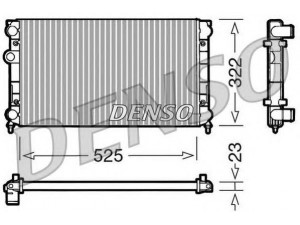 DENSO DRM32005 radiatorius, variklio aušinimas 
 Aušinimo sistema -> Radiatorius/alyvos aušintuvas -> Radiatorius/dalys
6N0121253J