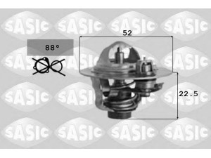 SASIC 9000089 termostatas, aušinimo skystis 
 Aušinimo sistema -> Termostatas/tarpiklis -> Thermostat
8AB815171, 8AG715171, 8AK115171