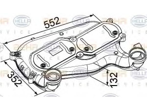 HELLA 8ML 376 756-001 tarpinis suslėgto oro aušintuvas, kompresorius 
 Variklis -> Oro tiekimas -> Įkrovos agregatas (turbo/superįkrova) -> Tarpinis suslėgto oro aušintuvas
51.09500.7129