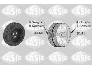 SASIC 2150028 skriemulys, alkūninis velenas 
 Diržinė pavara -> Dirželio skriemulys
0515S9, 0515T1, 9677608180, 0515S9