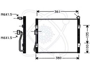 ELECTRO AUTO 30H0002 kondensatorius, oro kondicionierius 
 Oro kondicionavimas -> Kondensatorius
80110SR1A13