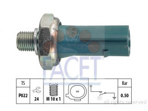 FACET 7.0196 alyvos slėgio jungiklis 
 Variklis -> Variklio elektra
03C 919 081, 03C 919 081, 03C 919 081