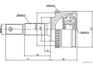 MAGNETI MARELLI 600000063460 jungčių komplektas, kardaninis velenas
44102-63B51, 44102-63B51-000, 44102-63BD0-000
