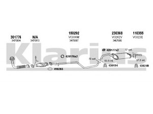 KLARIUS 960220E išmetimo sistema 
 Išmetimo sistema -> Išmetimo sistema, visa