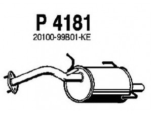 FENNO P4181 galinis duslintuvas 
 Išmetimo sistema -> Duslintuvas
20100-99B01