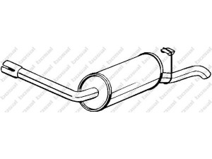 BOSAL 154-843 galinis duslintuvas 
 Išmetimo sistema -> Duslintuvas
5024024, 6156608, 6183982