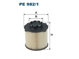 FILTRON PE982/1 kuro filtras 
 Degalų tiekimo sistema -> Kuro filtras/korpusas
5818085, 13263262