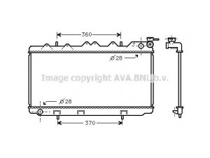 AVA QUALITY COOLING DN2298 radiatorius, variklio aušinimas
214100M204, 214100M404