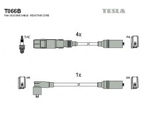 TESLA T066B uždegimo laido komplektas 
 Kibirkšties / kaitinamasis uždegimas -> Uždegimo laidai/jungtys
037905483C
