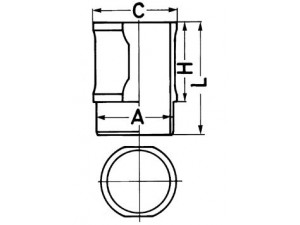 KOLBENSCHMIDT 88592110 cilindro įvorė 
 Variklis -> Cilindrai/stūmokliai
105 120 11 01 00