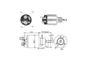 ERA 227831 solenoidinis jungiklis, starteris 
 Elektros įranga -> Starterio sistema -> Solenoidinis jungiklis