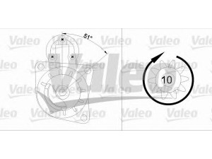 VALEO 455726 starteris 
 Elektros įranga -> Starterio sistema -> Starteris
1008831, 1654769, 5021195, 5023595