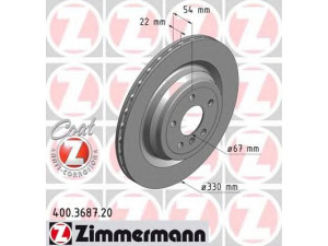 ZIMMERMANN 400.3687.20 stabdžių diskas 
 Dviratė transporto priemonės -> Stabdžių sistema -> Stabdžių diskai / priedai
166 423 0112