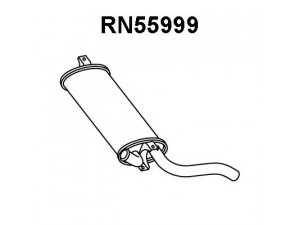 VENEPORTE RN55999 galinis duslintuvas 
 Išmetimo sistema -> Duslintuvas
201000007R