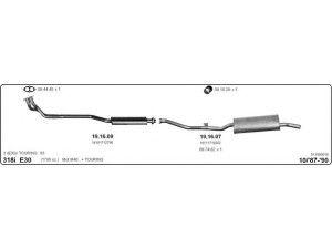 IMASAF 511000018 išmetimo sistema 
 Išmetimo sistema -> Išmetimo sistema, visa