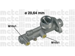 METELLI 05-0209 pagrindinis cilindras, stabdžiai 
 Stabdžių sistema -> Pagrindinis stabdžių cilindras
46100-692-003, 46100-692-013, 46100-692-872