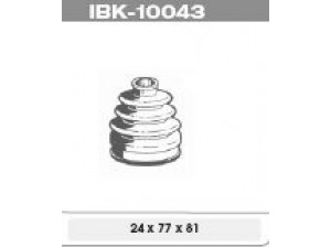 IPS Parts IBK-10043 gofruotoji membrana, kardaninis velenas 
 Ratų pavara -> Gofruotoji membrana
