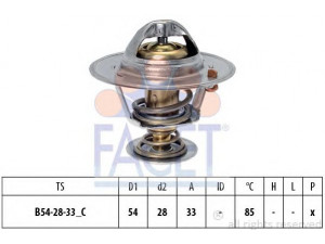 FACET 7.8837S termostatas, aušinimo skystis 
 Aušinimo sistema -> Termostatas/tarpiklis -> Thermostat
25500-27000, 25500 27000