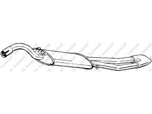 BOSAL 281-755 galinis duslintuvas 
 Išmetimo sistema -> Duslintuvas
1L0.253.609N