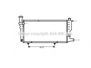 AVA QUALITY COOLING PE2005 radiatorius, variklio aušinimas