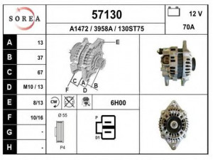 EAI 57130 kintamosios srovės generatorius
BP4W18300, BP4W18300C, LR170758