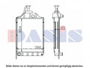 AKS DASIS 440644N radiatorius, variklio aušinimas